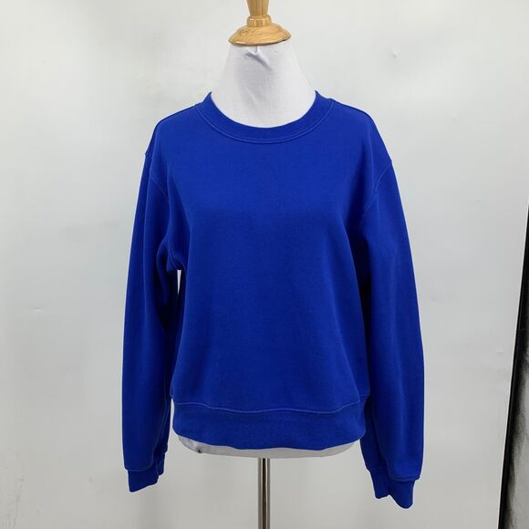 Fabletics Sweatshirt Womens M Medium Harbor Go To Classic Crew Neck Fleece Lined - Picture 2 of 12